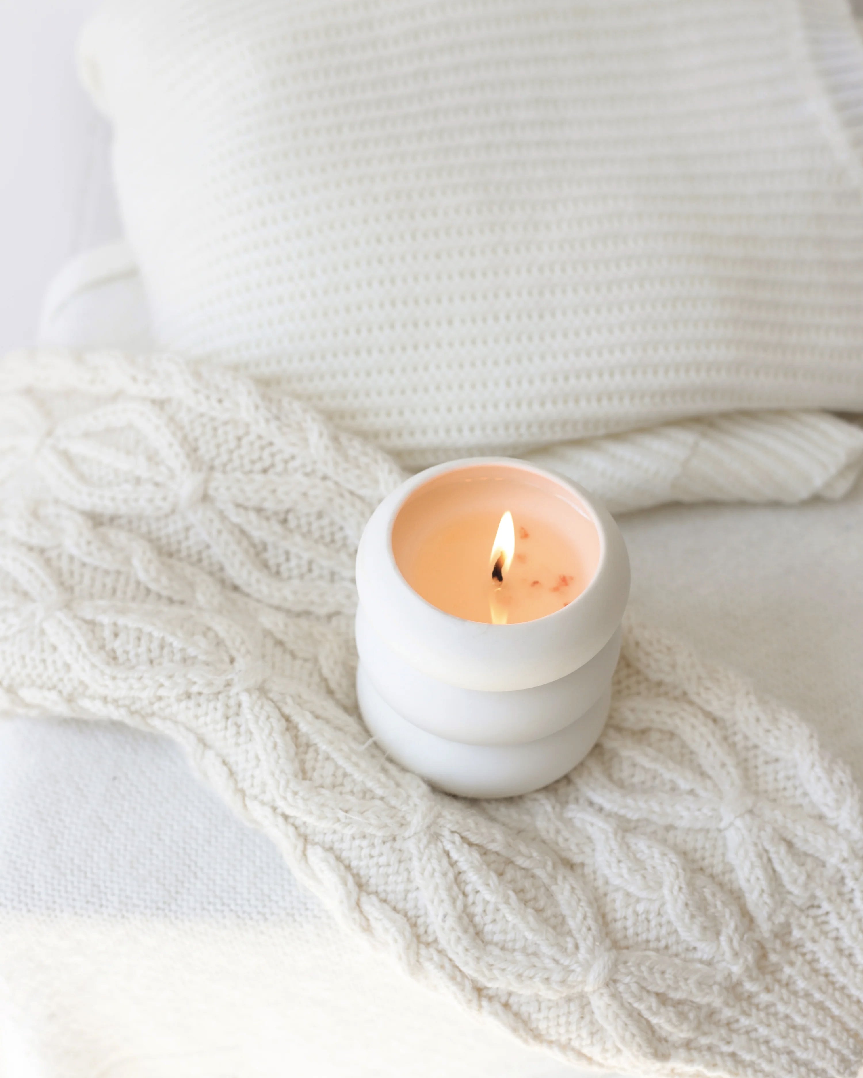 Bougie de soja Bubble - Cachemire & Lin - Moi D'abord - 190g